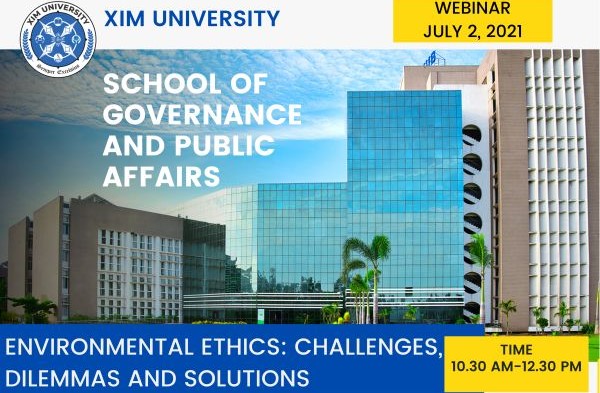 Webinar on “Environmental Ethics: Challenges, Dilemmas and Solutions